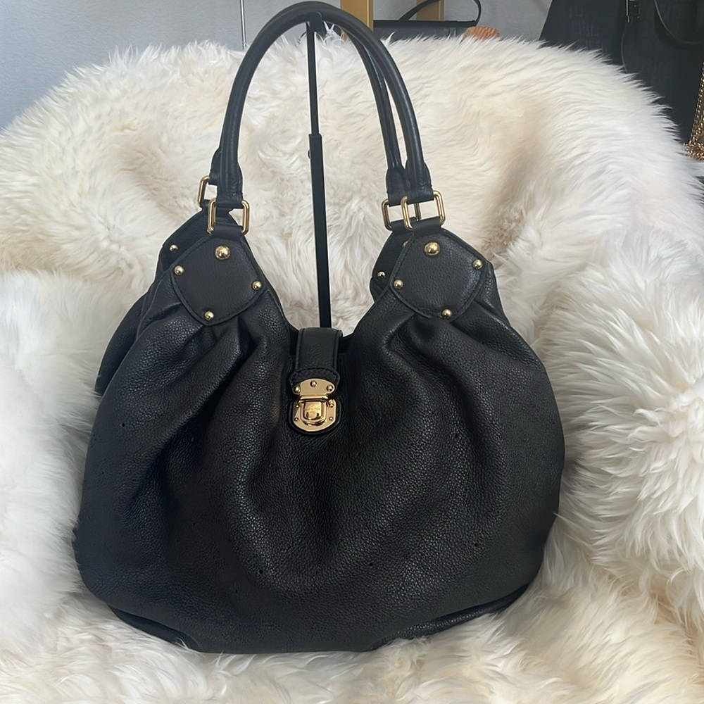 SOLD Louis Vuitton Mahina Monogram Leather Hobo Bag in Chocolate Brown💕